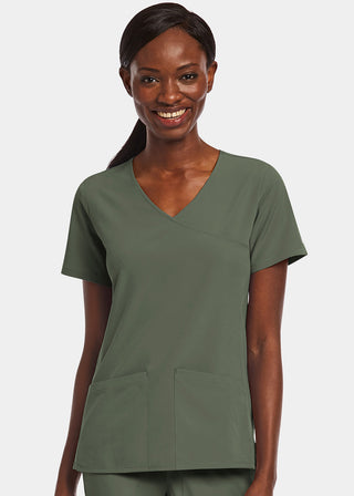 Maevn Matrix Impulse Women's Kitted Panel Mock Wrap Top