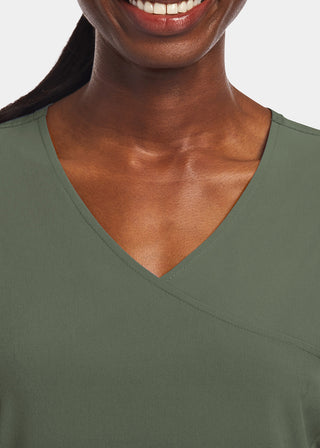 Maevn Matrix Impulse Women's Kitted Panel Mock Wrap Top