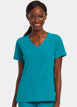 Maevn Matrix Impulse Women's Kitted Panel Mock Wrap Top