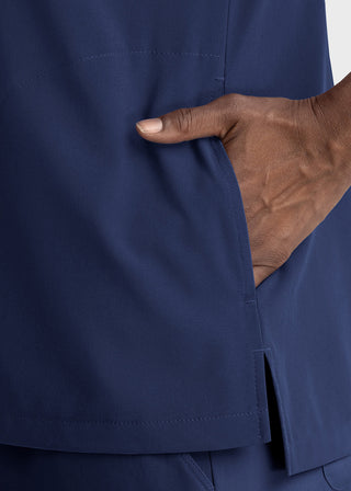 Maevn Women's Dolman Sleeve Notched Crew Neck Top