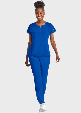 Maevn Women's Dolman Sleeve Notched Crew Neck Top