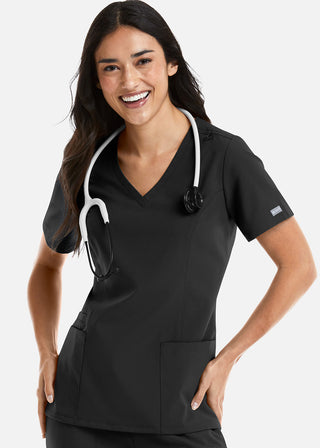 Maevn Momentum Women's Double V-Neck Scrub Top