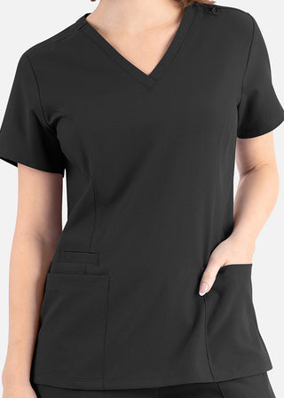 Maevn Momentum Women's Double V-Neck Scrub Top