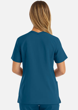 Maevn Momentum Women's Double V-Neck Scrub Top