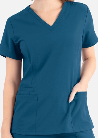 Maevn Momentum Women's Double V-Neck Scrub Top