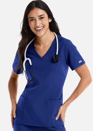 Maevn Momentum Women's Double V-Neck Scrub Top