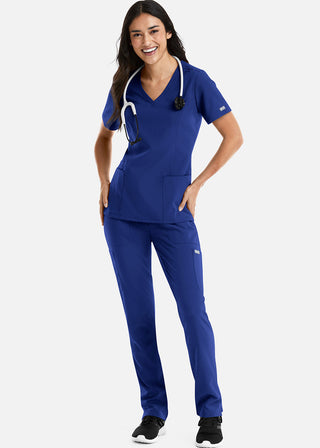 Maevn Momentum Women's Double V-Neck Scrub Top