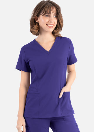 Maevn Momentum Women's Double V-Neck Scrub Top