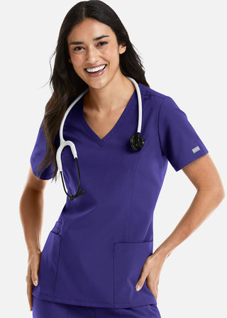 Maevn Momentum Women's Double V-Neck Scrub Top