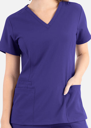 Maevn Momentum Women's Double V-Neck Scrub Top