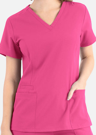 Maevn Momentum Women's Double V-Neck Scrub Top