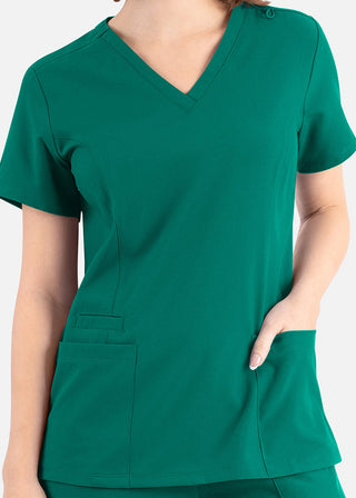 Maevn Momentum Women's Double V-Neck Scrub Top