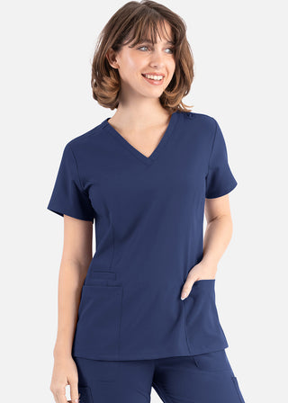 Maevn Momentum Women's Double V-Neck Scrub Top