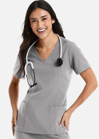 Maevn Momentum Women's Double V-Neck Scrub Top