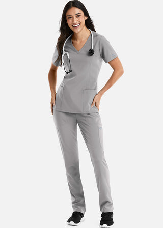 Maevn Momentum Women's Double V-Neck Scrub Top