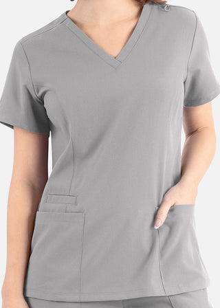 Maevn Momentum Women's Double V-Neck Scrub Top