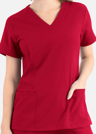 Maevn Momentum Women's Double V-Neck Scrub Top