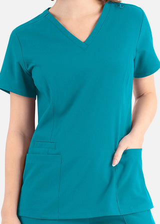 Maevn Momentum Women's Double V-Neck Scrub Top