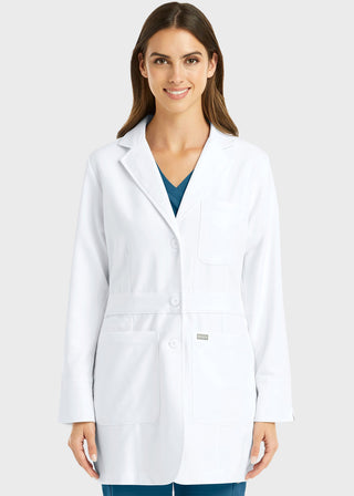 Maevn Momentum Lab Coat Women's  Notch Collar Lab Coat