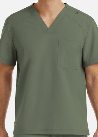 Maevn Momentum Men's Chest Pocket V-Neck Scrub Top