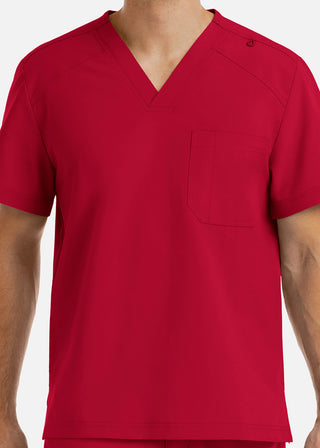 Maevn Momentum Men's Chest Pocket V-Neck Scrub Top