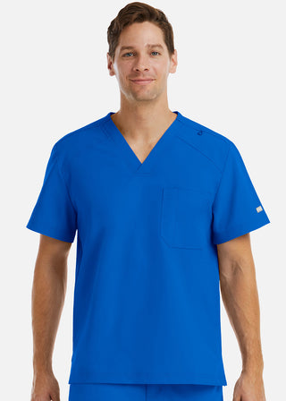 Maevn Momentum Men's Chest Pocket V-Neck Scrub Top