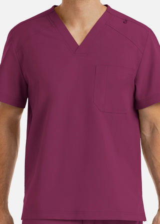 Maevn Momentum Men's Chest Pocket V-Neck Scrub Top