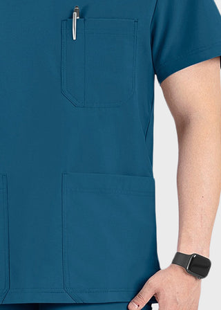 Maevn Momentum Men's Pocket V-Neck Scrub Top