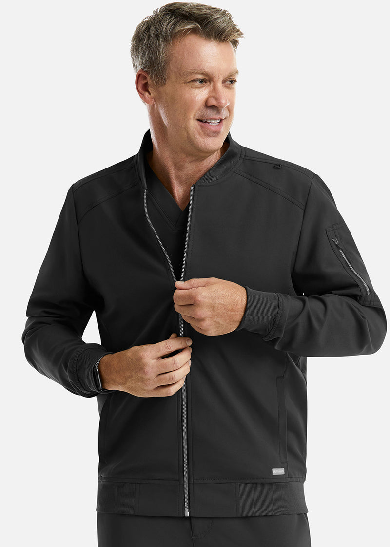 Maevn Momentum Men's Front Zip Warm Up Scrub Jacket
