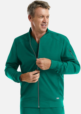 Maevn Momentum Men's Front Zip Warm Up Scrub Jacket