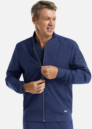 Maevn Momentum Men's Front Zip Warm Up Scrub Jacket