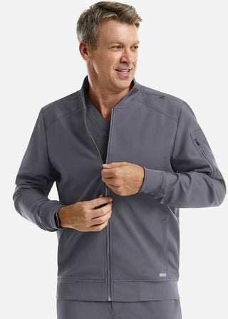 Maevn Momentum Men's Front Zip Warm Up Scrub Jacket