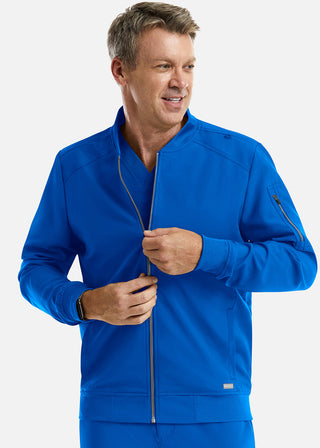 Maevn Momentum Men's Front Zip Warm Up Scrub Jacket