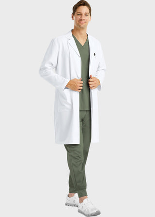 Maevn Momentum Lab Coat Men's Notch Collar Lab Coat