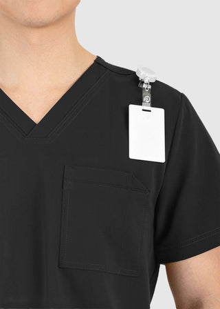 Maevn Matrix Men's Contrast Piping V-Neck Top