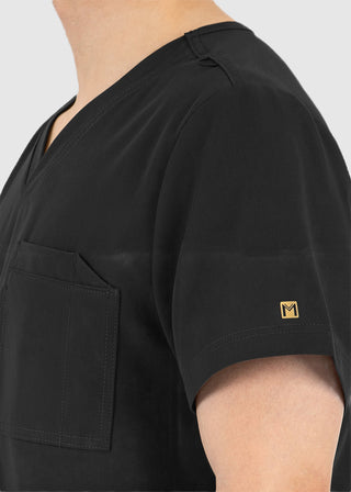 Maevn Matrix Men's Contrast Piping V-Neck Top