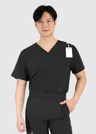 Maevn Matrix Men's Contrast Piping V-Neck Top