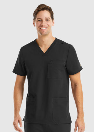 Maevn Men's Three Pocket V-Neck Scrub Top