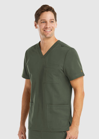 Maevn Men's Three Pocket V-Neck Scrub Top