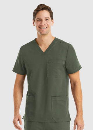 Maevn Men's Three Pocket V-Neck Scrub Top