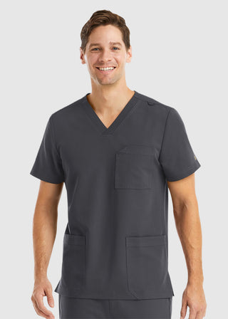 Maevn Men's Three Pocket V-Neck Scrub Top