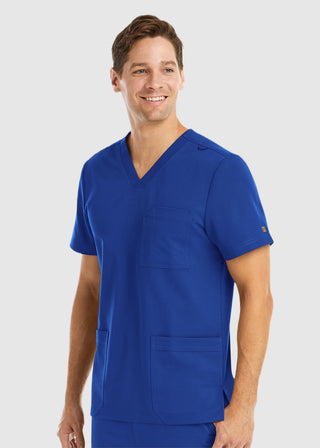 Maevn Men's Three Pocket V-Neck Scrub Top