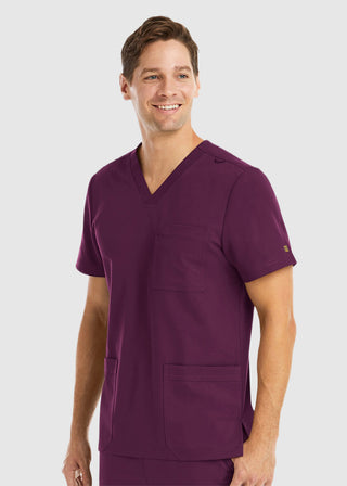 Maevn Men's Three Pocket V-Neck Scrub Top