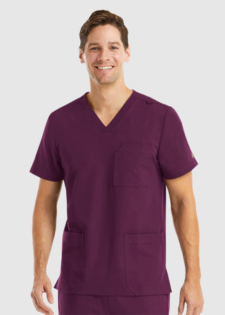 Maevn Men's Three Pocket V-Neck Scrub Top