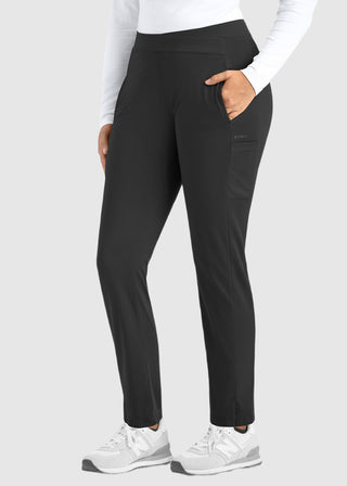 Maevn Women's Mid Rise Tapered Pant