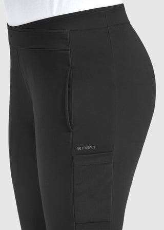 Maevn Women's Mid Rise Tapered Pant