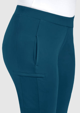 Maevn Women's Mid Rise Tapered Pant