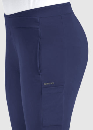 Maevn Women's Mid Rise Tapered Pant