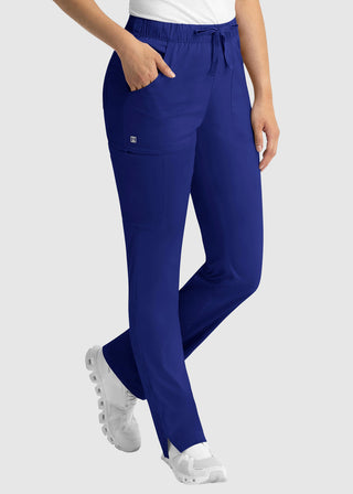 Maevn Matrix Women's Drawstring Elastic Waistband Cargo Scrub Pants