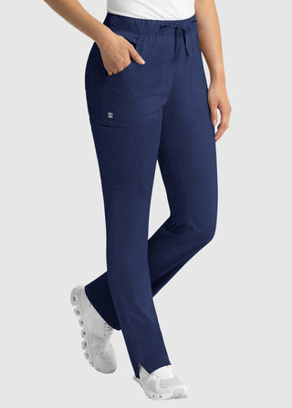 Maevn Matrix Women's Drawstring Elastic Waistband Cargo Scrub Pants